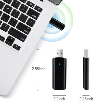 [Super Speed AC 1300Mbps] Long Range Wifi USB 3.0 Dual Band 5G/2.4G Wifi Dongle