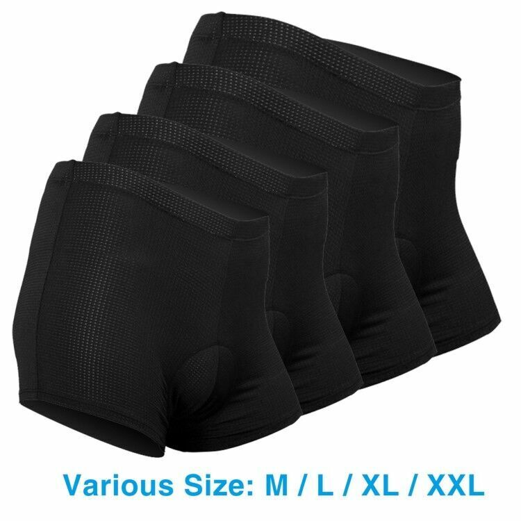 1/4-Pairs Cycling Shorts Pro 3D Gel Padded Men&