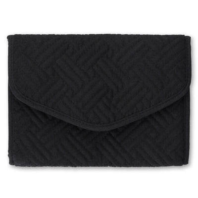 Lightweight Foldable Jewelry Bag Case with Zippered Pockets & Magnetic Closure