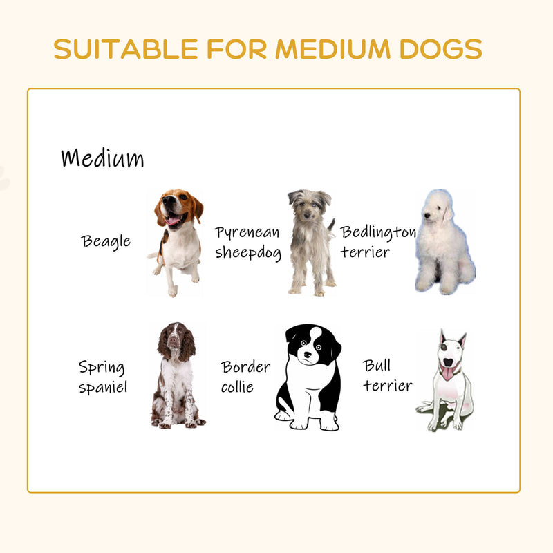 Elevated Dog Bed, Medium-size Pet Sofa Furniture w/ Drawer, Soft Cushion, Grey 196393066607
