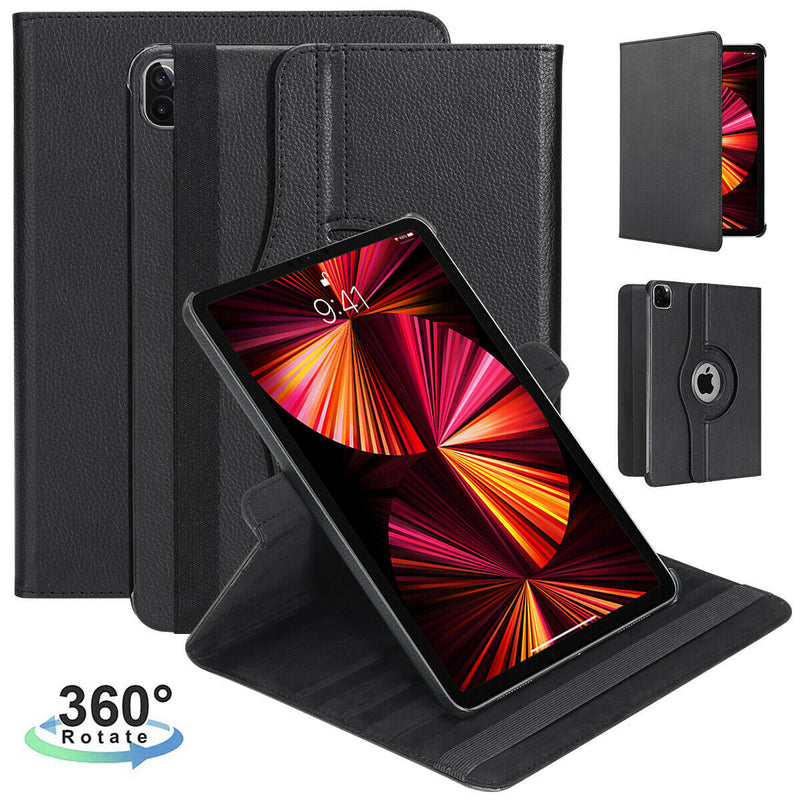 iPad Pro 12.9inch 5th M1 Chip 2021 Slim Folio Rotating Leather Smart Cover Case