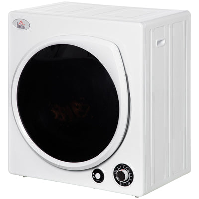 HOMCOM Compact Laundry Dryer 1350W Portable Clothes Dryer with 5 Drying Modes