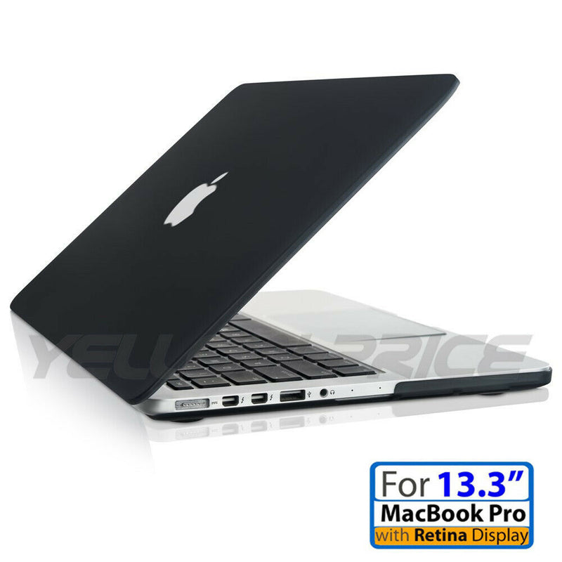 Black Matte Shell Case for Older Version MacBook Pro Retina 13" A1502 & A1425