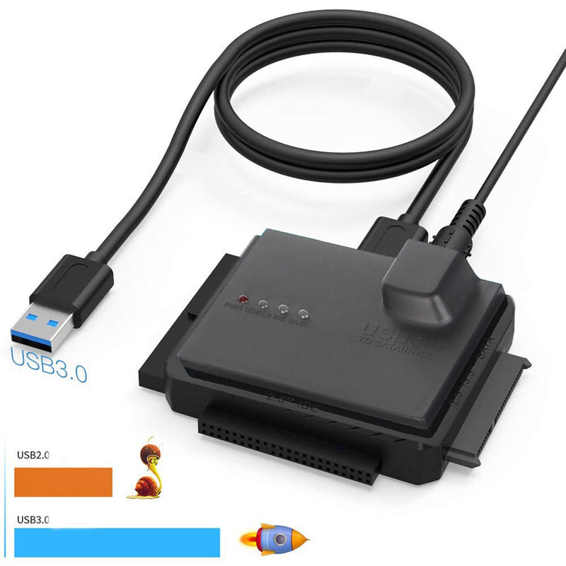 USB 3.0 2.5" & 3.5" SATA IDE HDD SSD Hard Drive External Enclosure Box 6TB