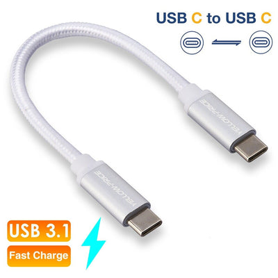 Thunderbolt 3 Compatible USB-C to USB-C 3.1 Cable 6inch 3FT 6FT Nylon Braided