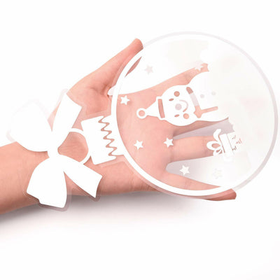 4 Sets Christmas Window Stickers Decals for Window Glass Mirror Decorations CA
