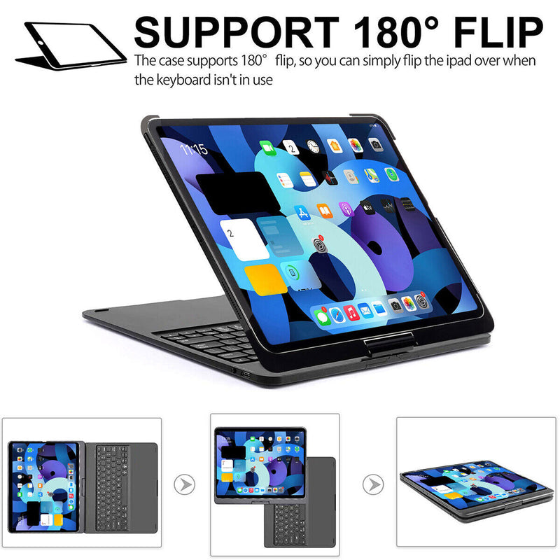 For iPad Pro 11" 2021 2020 2018 Wireless Bluetooth Keyboard Case-Auto Sleep/Wake