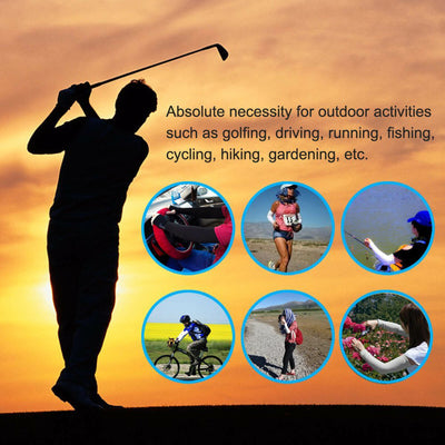 UPF 50 Sun Protection Cooling Arm Sleeves with Thumb Hole to Cover Arms, Unisex