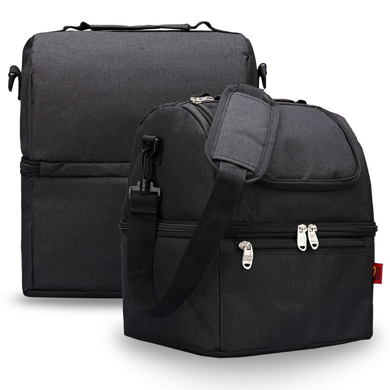 Leakproof Cooler Tote Bag Freezable Lunch Bag w/ Shoulder Strap for Women/Men