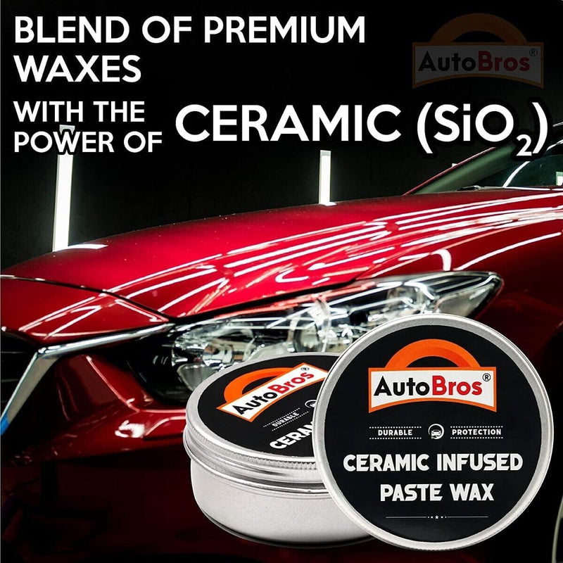 CERAMIC CAR COATING Paste Wax Infused With Ceramic High Gloss, Water Beading Wax