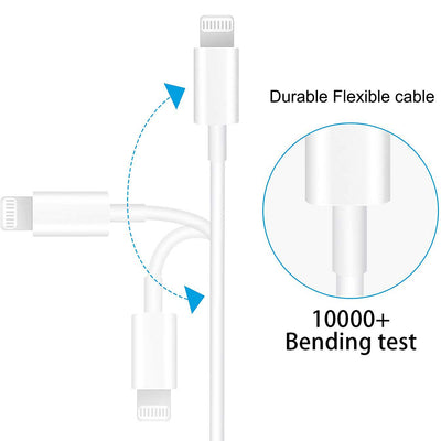 3.3 / 6.6ft yellowknife Apple MFi Certified - Lightning Cable for iPhone 5 6 7 8