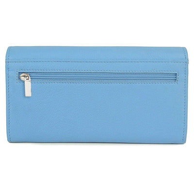 100% Genuine Leather Wallets Ladies Clutch Purse Wallets With RFID Blocking CA