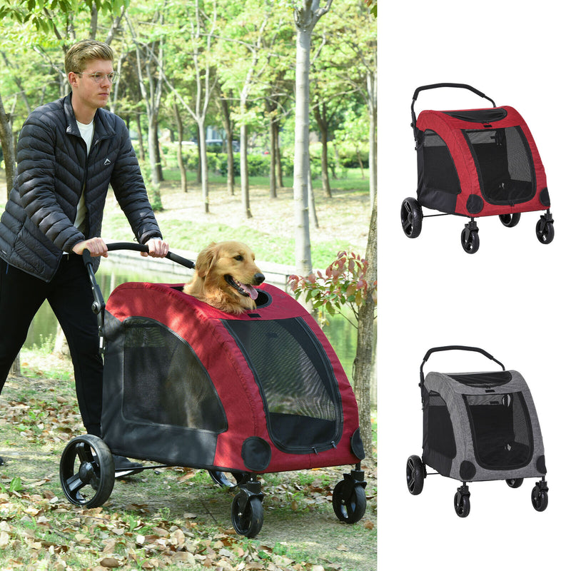 PawHut Pet Stroller Universal Wheel Medium Size Dogs