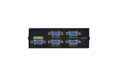 4 Port VGA Splitter Adapter Audio Video Converter 1080P Full HD For Laptop TV K
