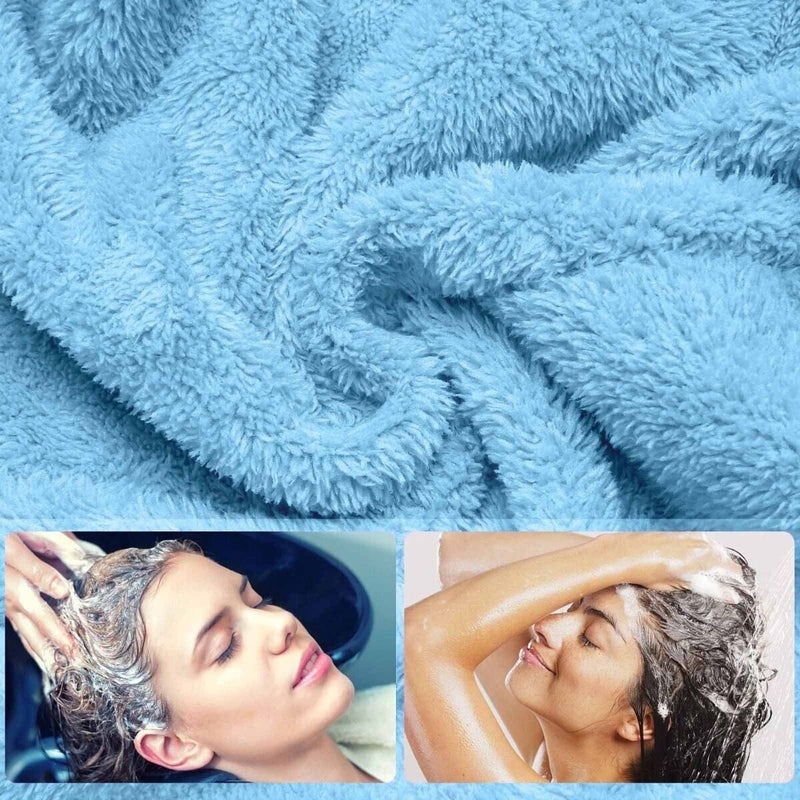 Microfiber Hair Towel Wrap Quick Dry Hair Magic Drying Turban Wrap Hat Cap Bath