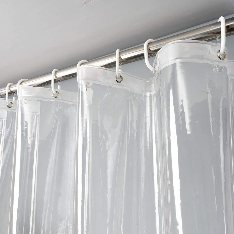 Clear Magnetic Bathroom Shower Curtain Liner Clear Waterproof Bath Accessories