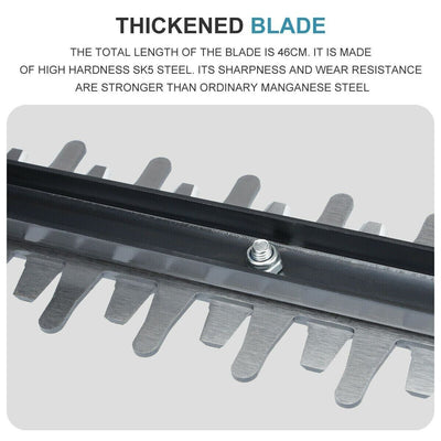 22inh New Handy Cordless Hedge Trimmer dual blade for twigs cutting trimming