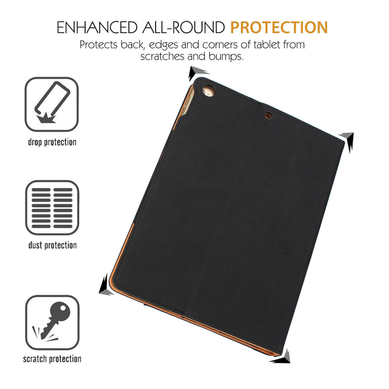 For iPad Pro 11" 1st/2nd/3rd, Air 4th 10.9" PU Leather Pocket Folio Smart Case