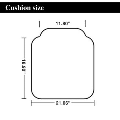 Breathable Padded Luxury Leather Car Front Seat Cushion Cover Black for All Cars