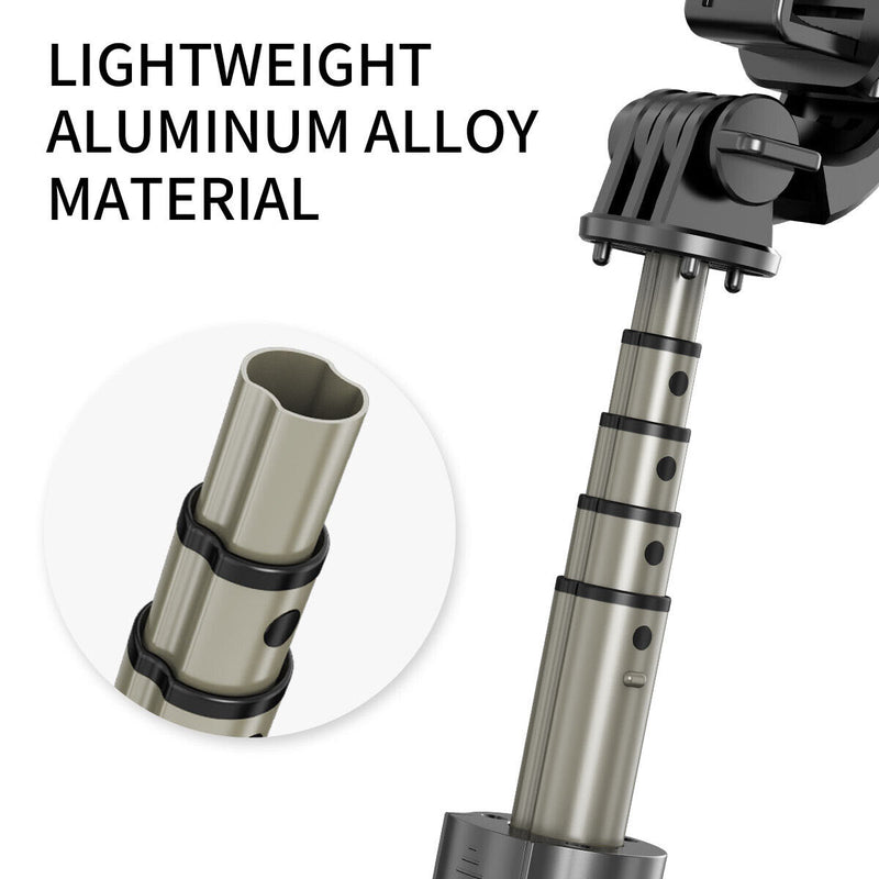 32 inch Extendable Aluminum Selfie Stick Tripod with Bluetooth Remote Shutter CA