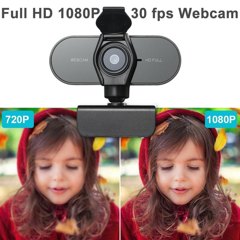 Webcam - Full 1080p 30fps HD Camera with Autofocus & Stereo Microphones CA
