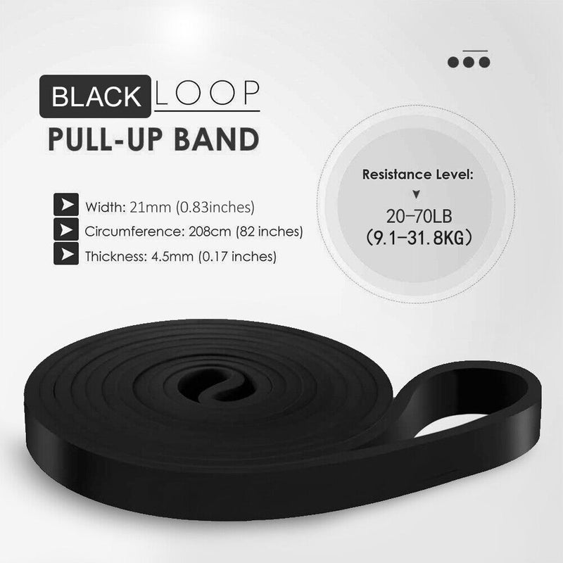 100% Natural Latex Pull Up Assistance Band for Pullup Assist, Chin Ups, Stretch