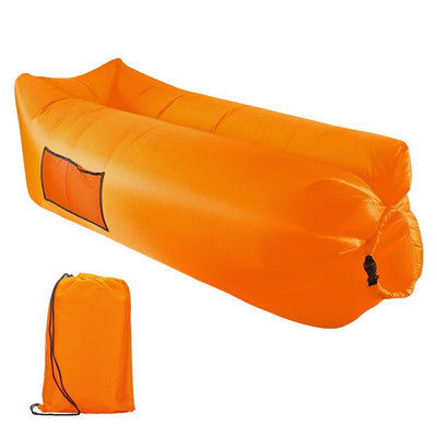 Inflatable Lounger Sofa Bed with Travel Bag Pouch for Travel, Camping, Picnics