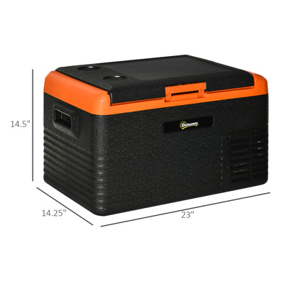 32 Quart Car Refrigerator Portable Fridge Freezer w/ 12/24V DC and 100-240V AC