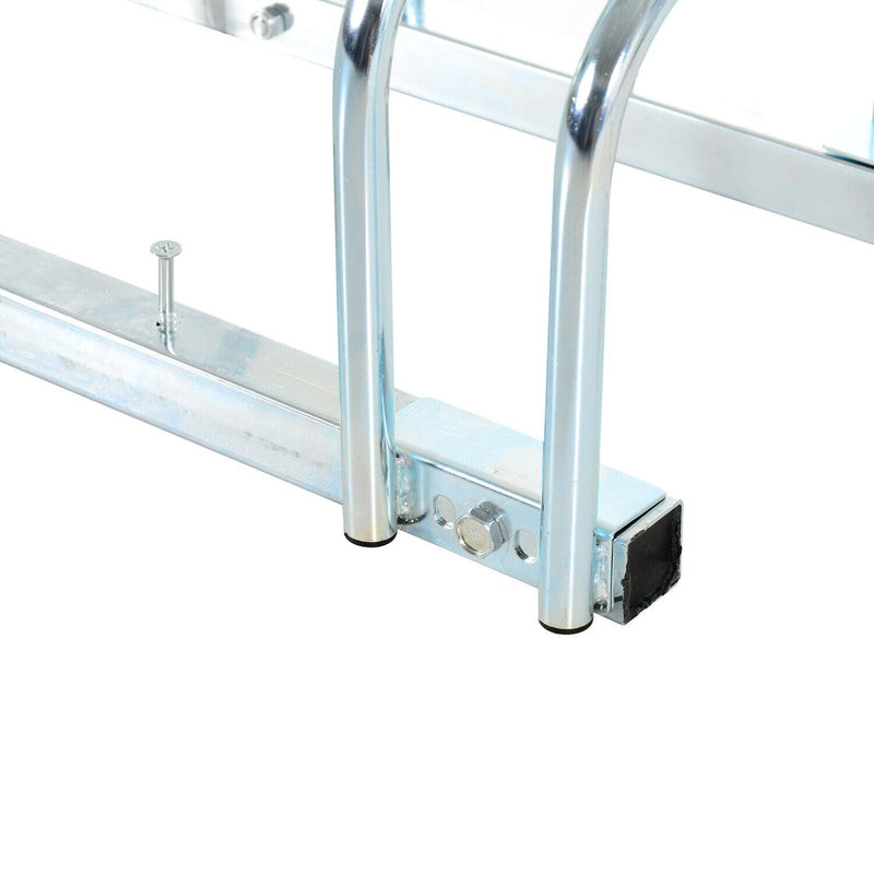 Bike Parking Stand Floor Wall Mount  Storage Locking Rack Holder Outdoor Steel