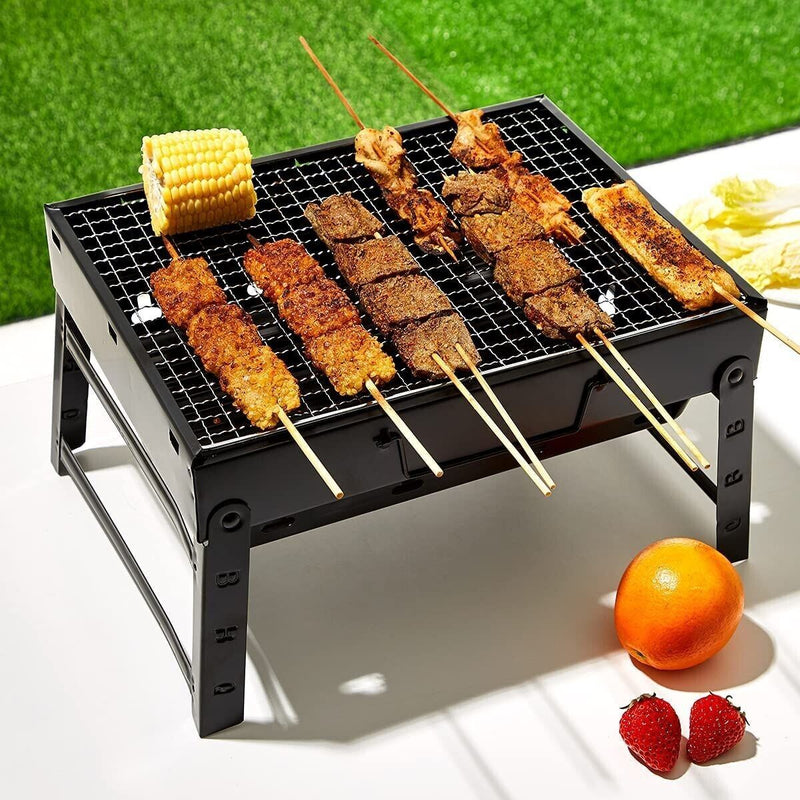 Portable Outdoor Barbeque Charcoal BBQ Grill Set Oven Foldable Carbon Grill CA