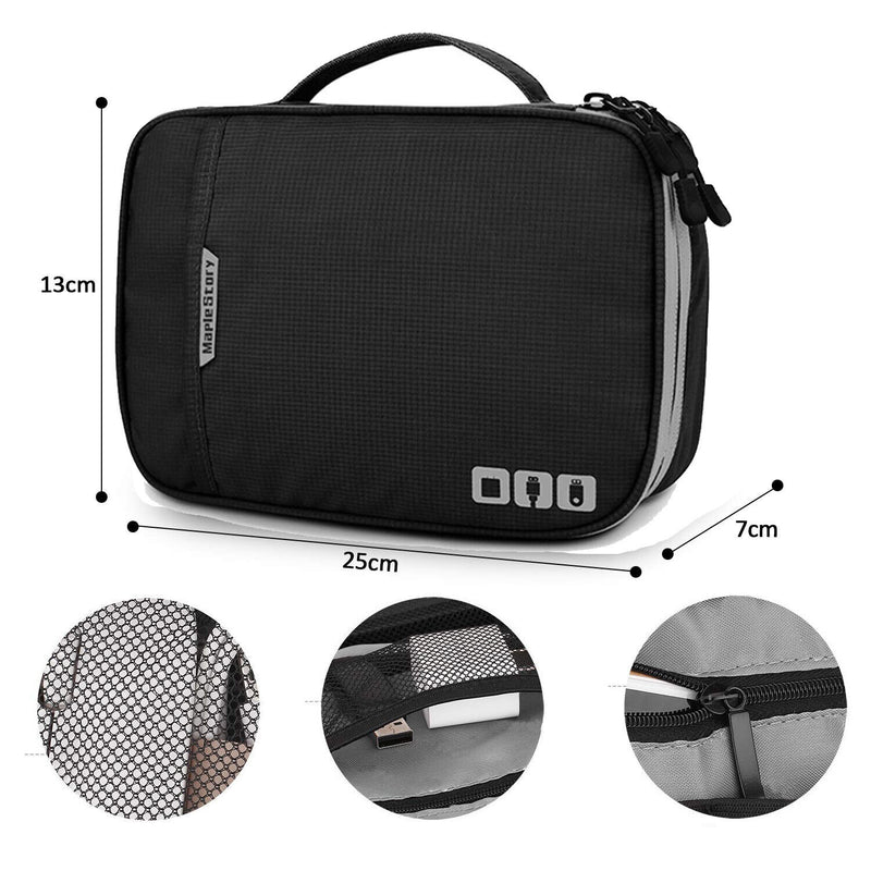 Electronics Travel Organizer for iPad Mini, Kindle, Hard Drive, Cables, Chargers
