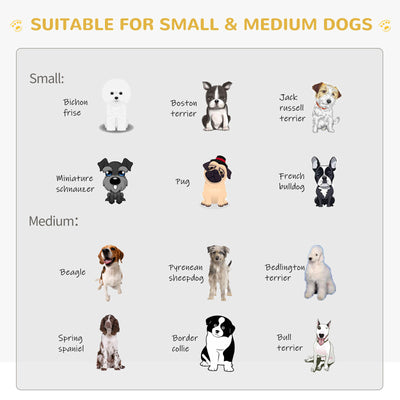 Natural Fir Wood Dog Cage Indoor Use Villa for Pet Secured and Solid, Grey 842525112499