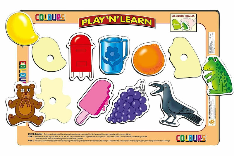 Creative&apos;s Play &apos;N&apos; Learn shapes Jigsaw Puzzle For Kids Early Educational Toys