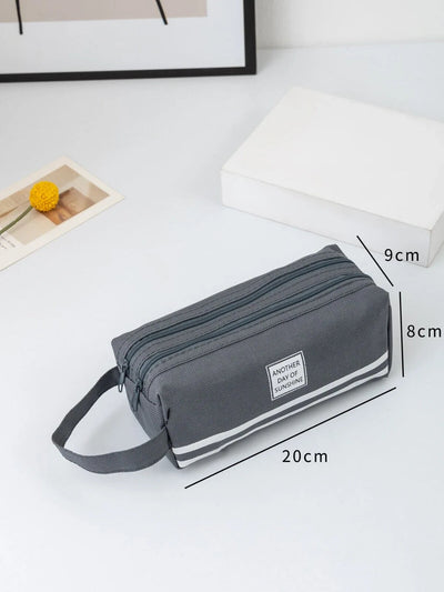 Pencil Case Zipper Pen Bag School Office Stationery Organizer Cosmetic pouch