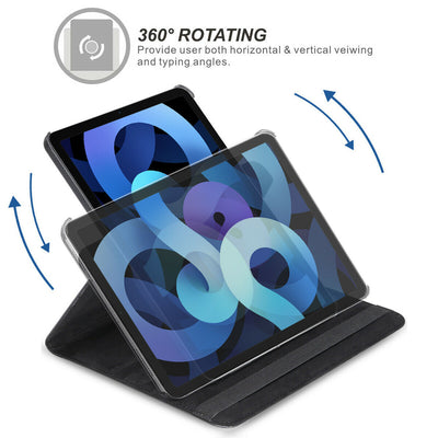 FOR Apple iPad Air 4th Generation 10.9 Inch 360 Degree Rotating Stand Smart Case