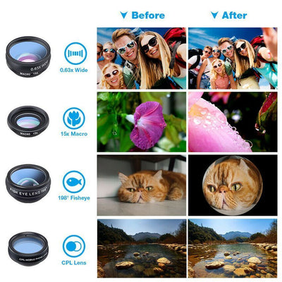 10 in1 Cell Phone Camera Lens Best Zoom Lens Kit For Universal Smartphone Mobile