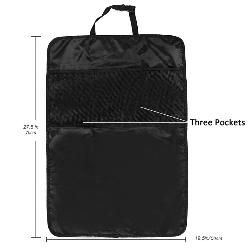 Water & Dirt-proof Car Seat Cover Protector & Car Backseat Organizer Kick Mat