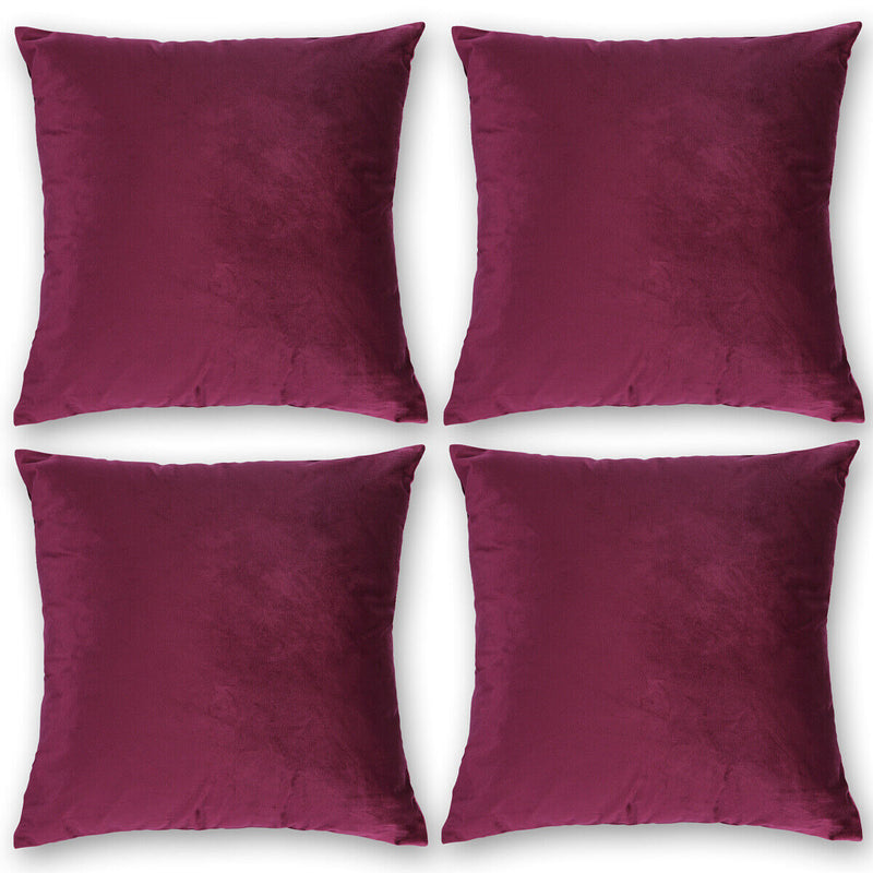 Luxury Home Decoration Crushed Velvet Cushion Cover for Sofa Couch Bed Chair Car