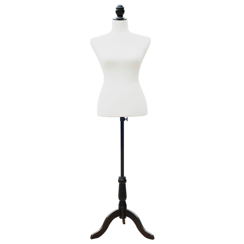Dress Form Female Mannequin Torso Dressmaker Stand Display White