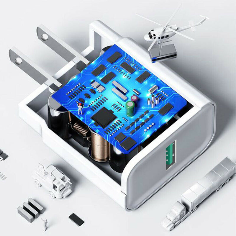 Portable & Safe Super Fast Charging PD 18W Wall Charger for Galaxy Note10+ / S20