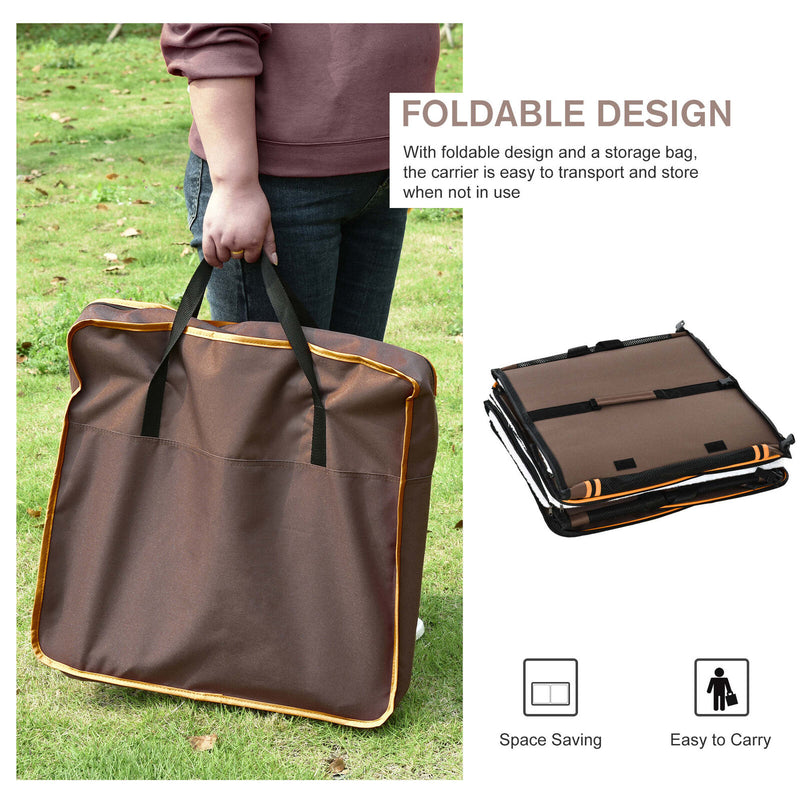 Large Portable Double Cat Pet Carrier Kennel Bag Oxford Travel Car Seat