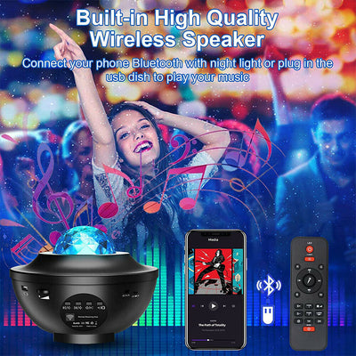 2 in 1 Night Light Projector with Timer & Remote Control for Bedroom Christmas