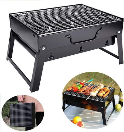 Portable Outdoor Barbeque Charcoal BBQ Grill Set Oven Foldable Carbon Grill CA