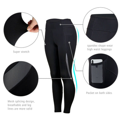 Quick Dry Soft High Waist Tummy Control Compression Athletic Leggings for Women