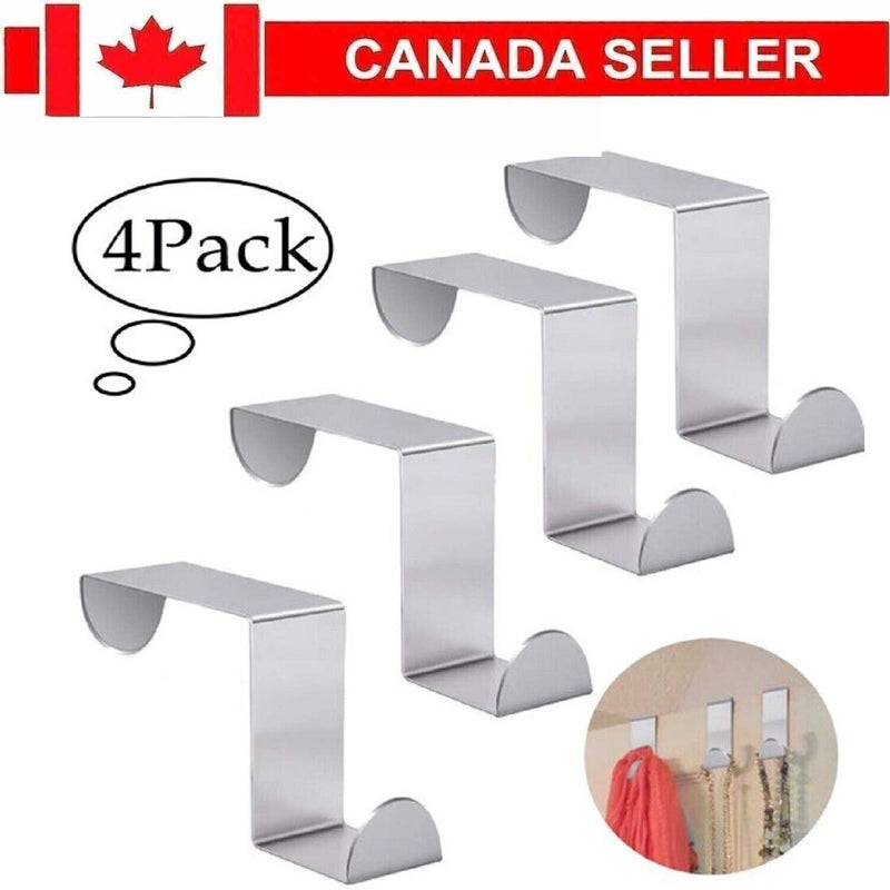 Door Hook Stainless Steel Reversible Cupboard Drawer Metal Hooks Hanger DIY