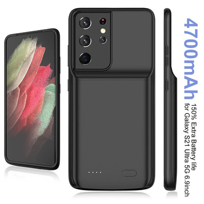 [Slim & High Capacity] Portable Battery Charging Case For Galaxy S21 S21+ S21U