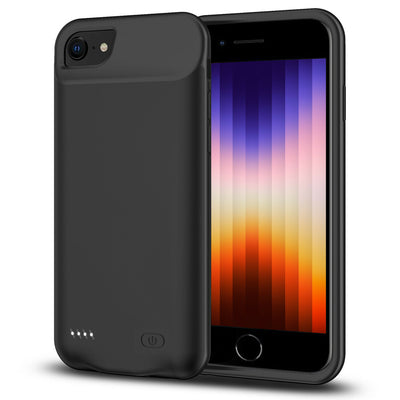 Smart & Slim Battery Case For iPhone SE 2022,6000mAh Power Bank Charger Cover CA