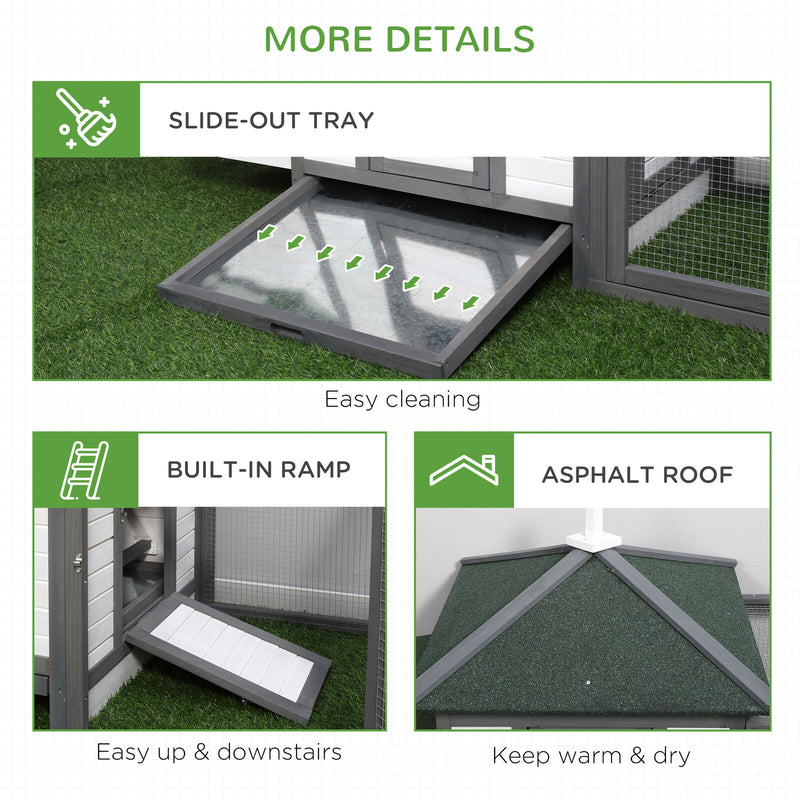 Cute Chicken Coop with Cottage Design, Poultry Cage /w Safe Environmental Paint 799932992353