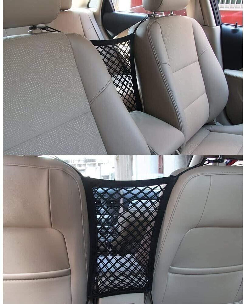 Elastic Net Pocket Bag 3 Layer Between Car Seat Organizer Storage Mesh Holder