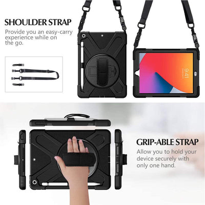 Heavy Duty Shockproof Rugged Protective Kids Case for iPad 8th 2020 / 7th 2019